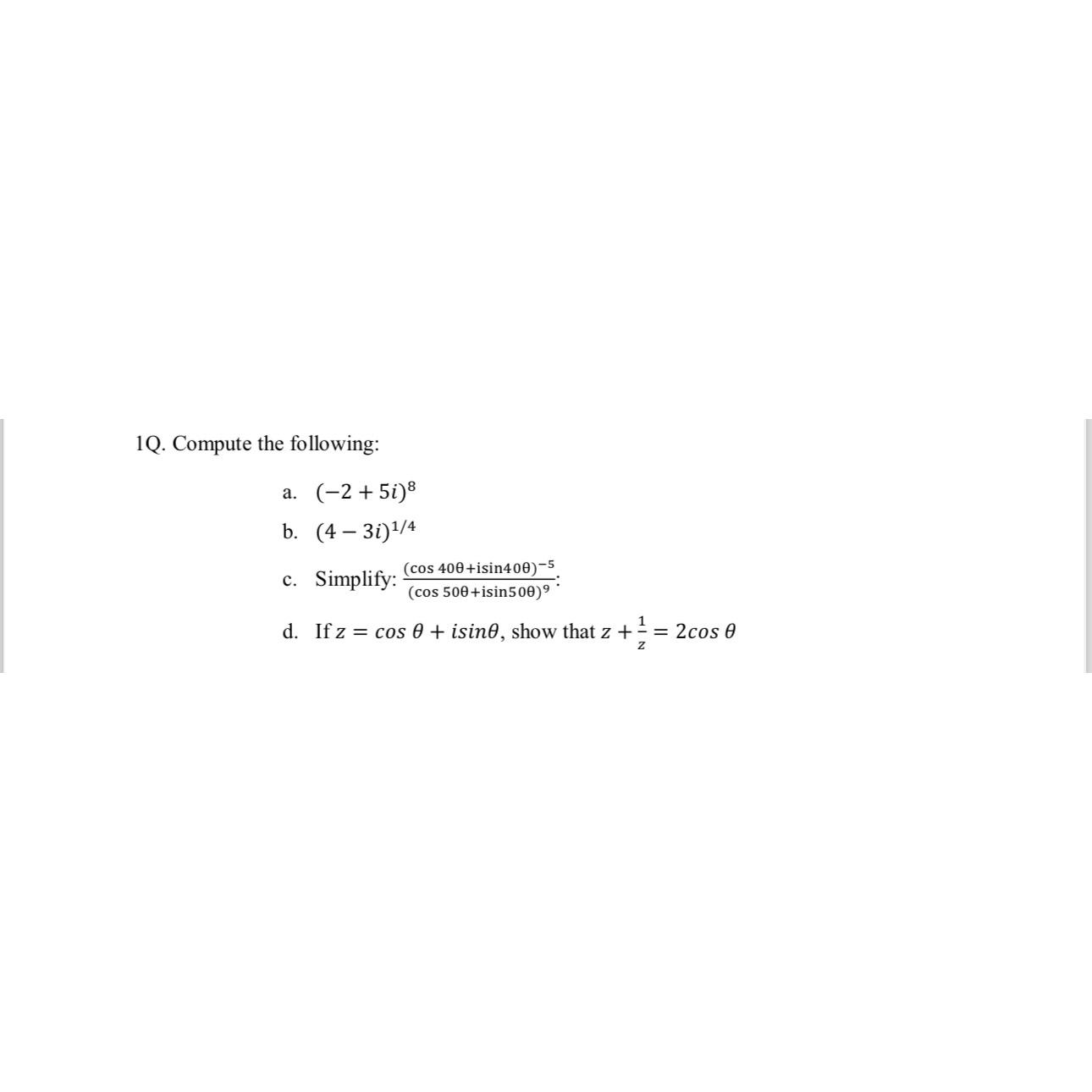 Solved Solve Q1 | Chegg.com