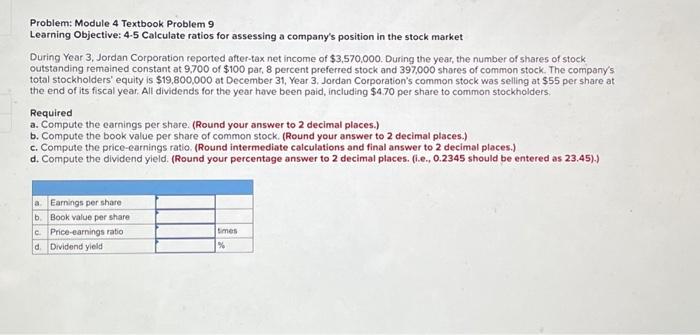 Solved Problem: Module 4 Textbook Problem 9 Learning | Chegg.com