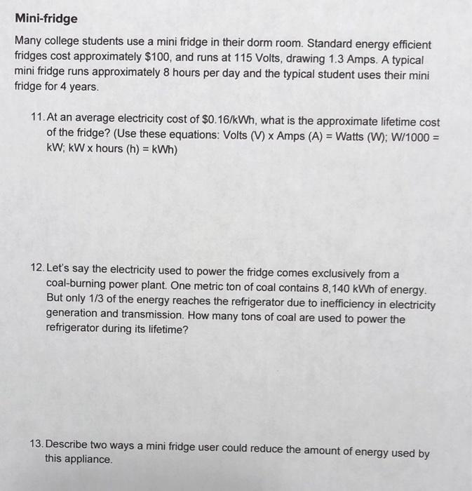 How Much Electricity Does a Mini Fridge Use? [Running Costs]