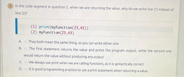 Solved Which of the following is the correct syntax for a | Chegg.com