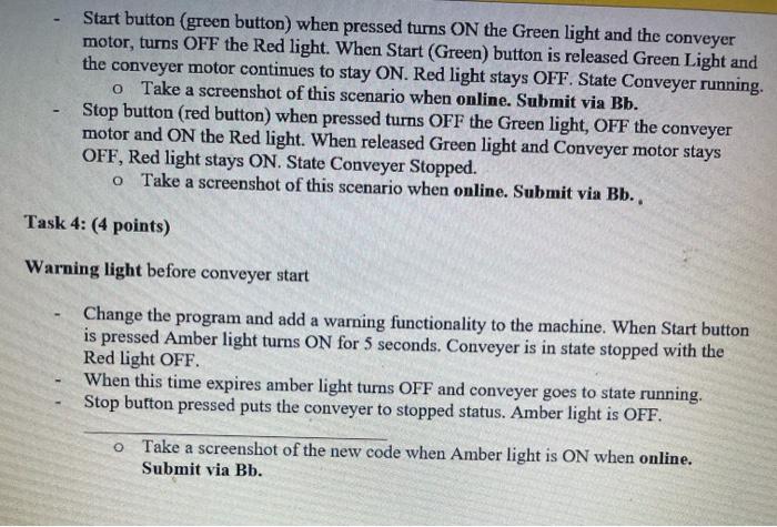 Solved Start button (green button) when pressed turns ON the | Chegg.com