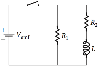 Solved A 11.00-V battery is connected through a switch to | Chegg.com