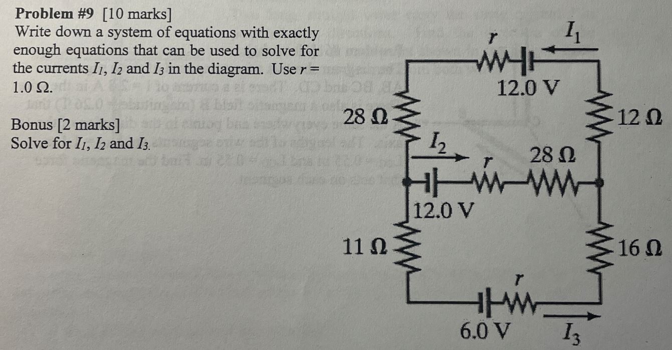 Solved Write down a system of equations with exactlyenough | Chegg.com