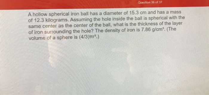 hollow iron ball