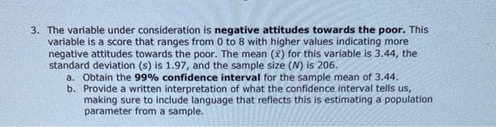 Solved 3. The variable under consideration is negative | Chegg.com