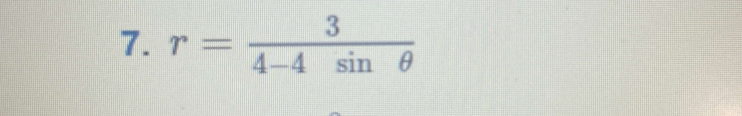 Solved r=34-4sinθ ﻿Identify the conic with a focus at the | Chegg.com