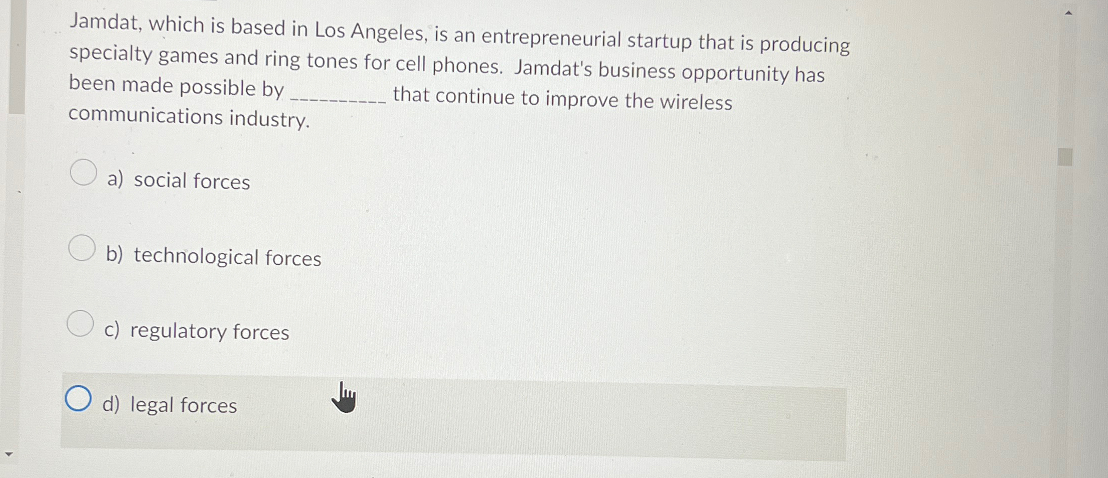 Solved Jamdat, which is based in Los Angeles, is an | Chegg.com