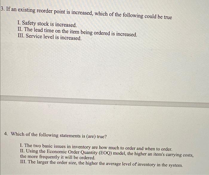 Solved answer questions 3 and 4 and explain why you chose | Chegg.com