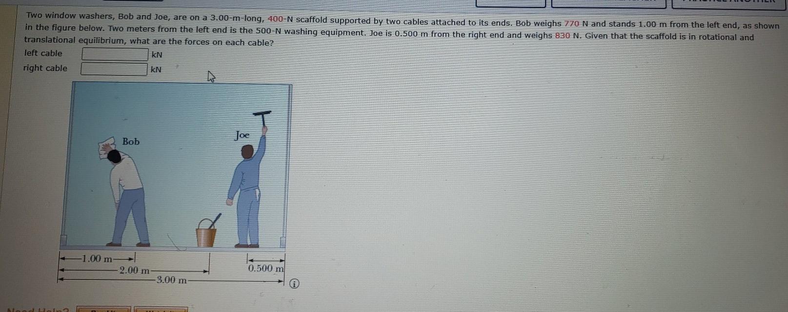 Solved Two window washers, Bob and Joe, are on a