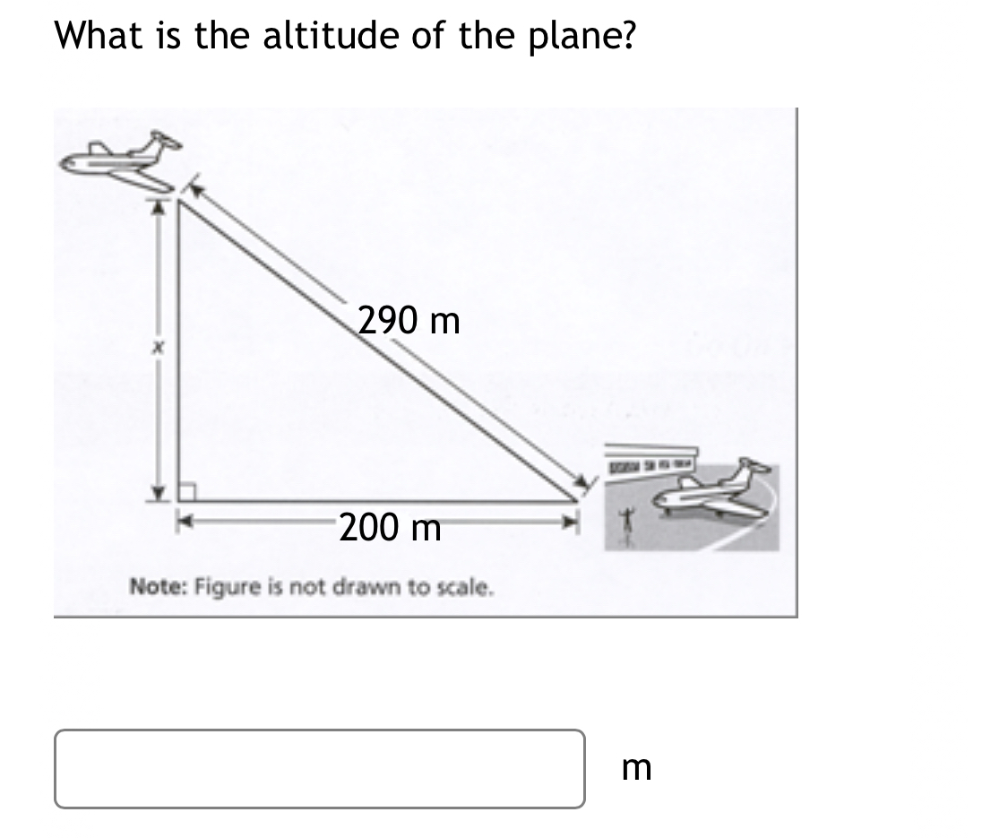 Solved What is the altitude of the plane?What is the | Chegg.com