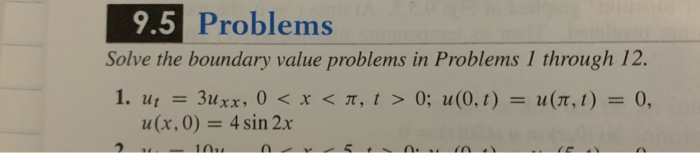 Solved 9.5 Problems Solve the boundary value problems in | Chegg.com