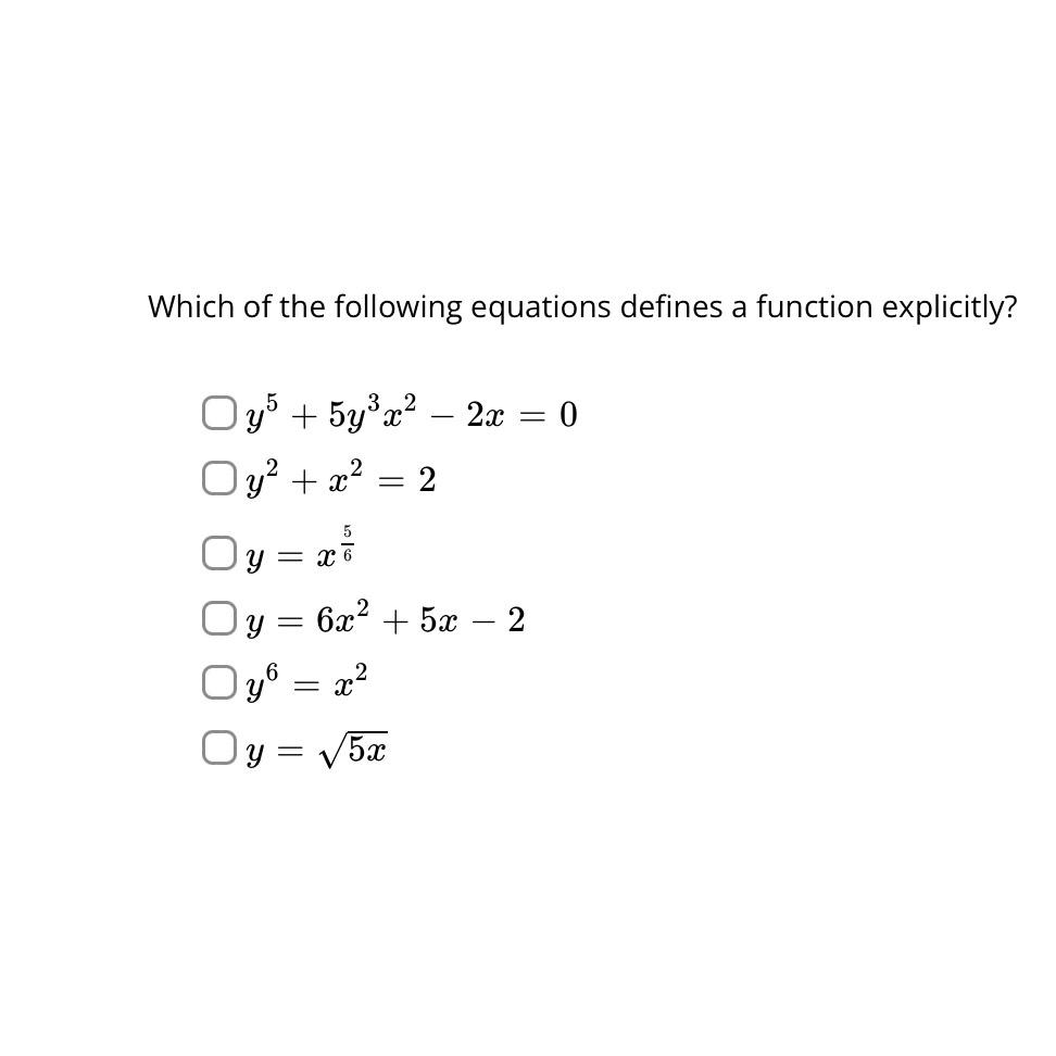 solved-which-of-the-following-equations-defines-a-function-chegg
