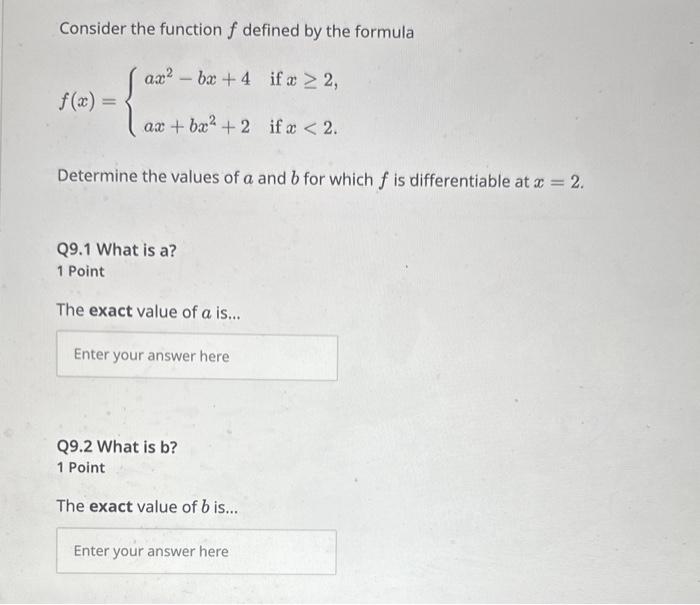 Solved Consider the function f defined by the formula | Chegg.com