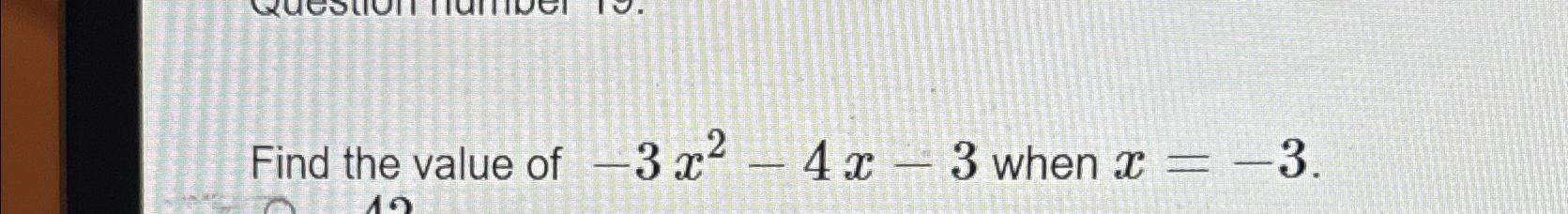 find the value of x 2x 3