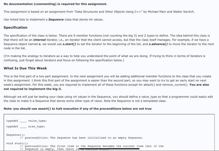 Solved No documentation (commenting) is required for this | Chegg.com
