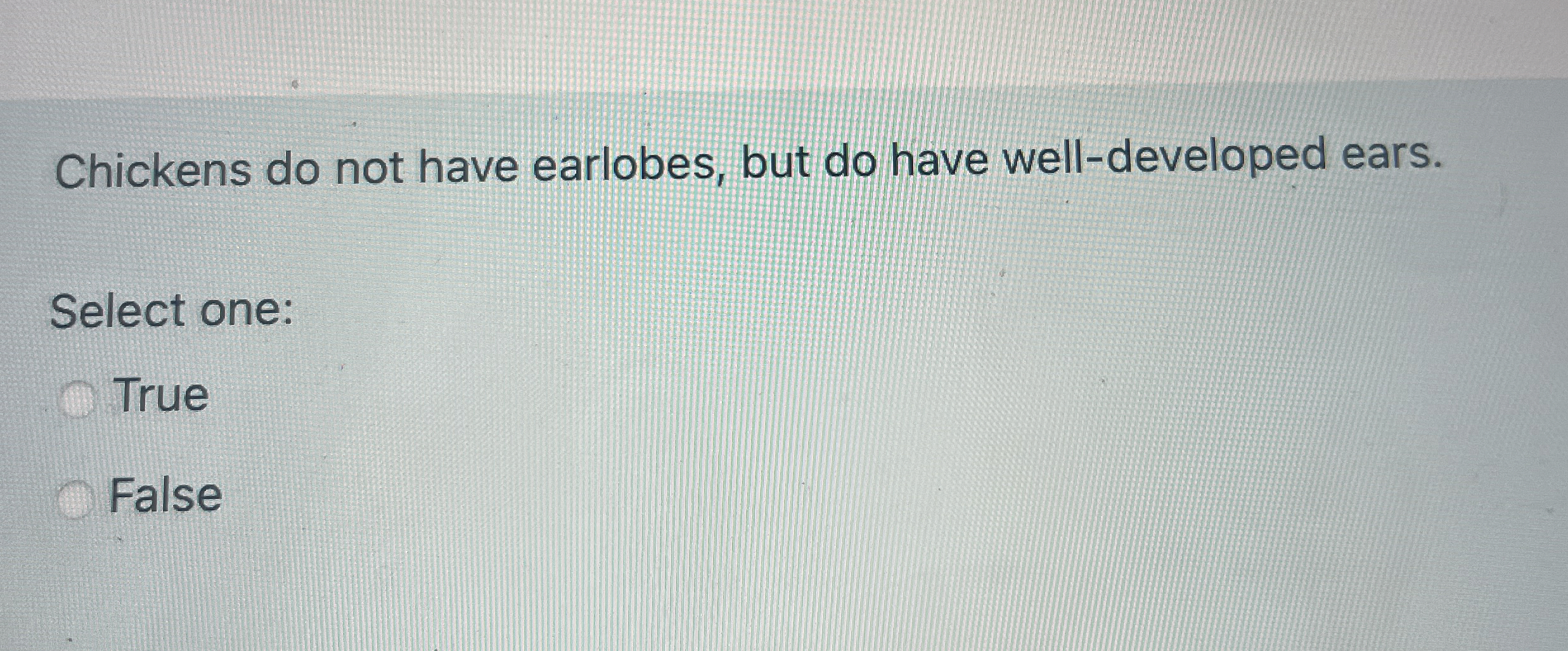 Solved Chickens do not have earlobes, but do have | Chegg.com