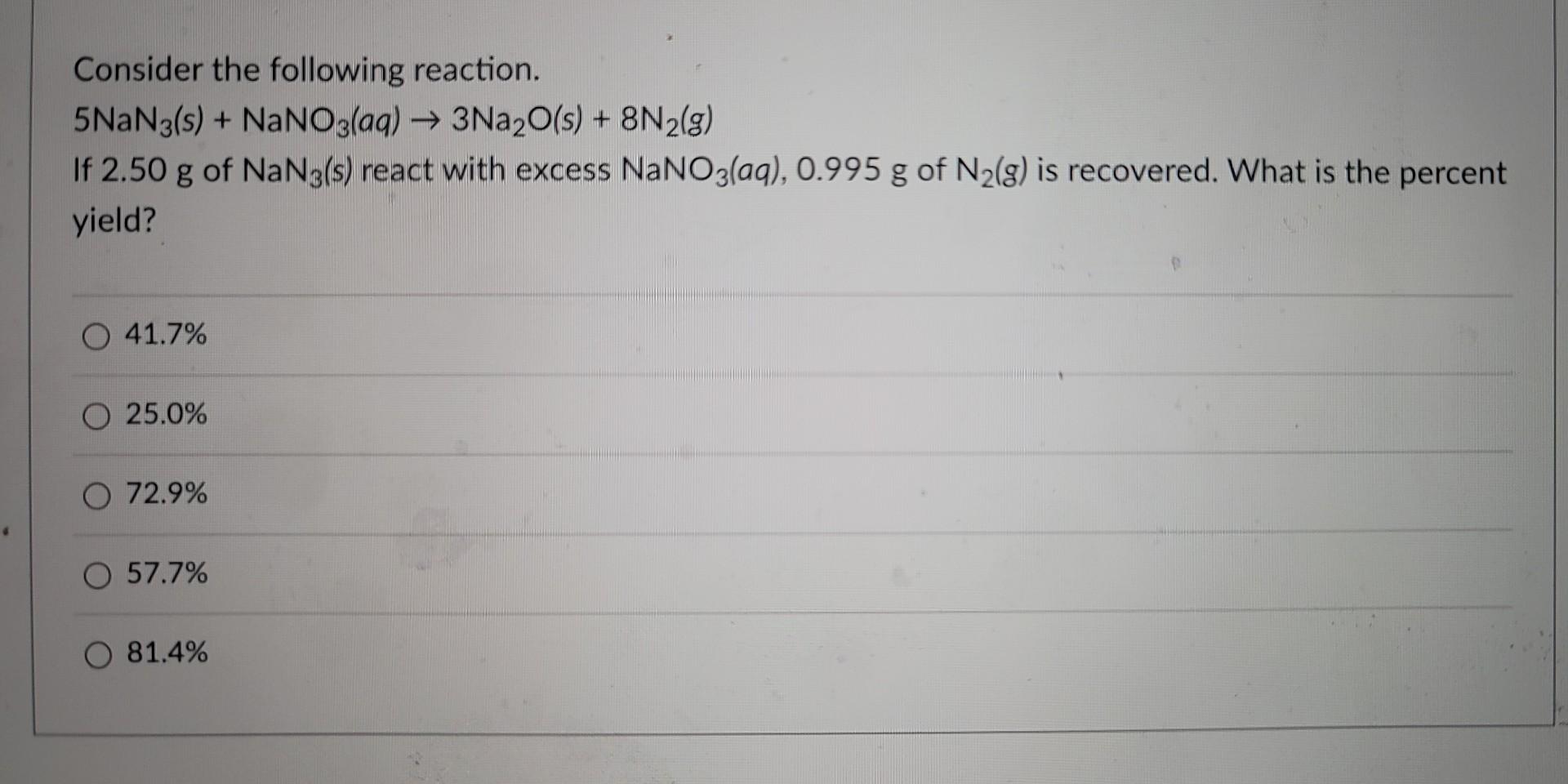 Solved Consider The Following Reaction. | Chegg.com