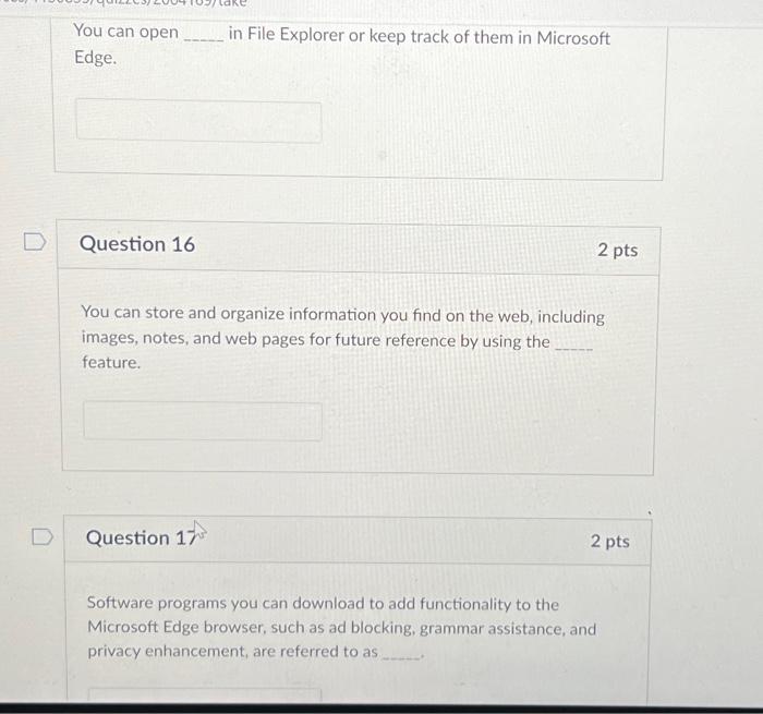 Solved You can open in File Explorer or keep track of them | Chegg.com