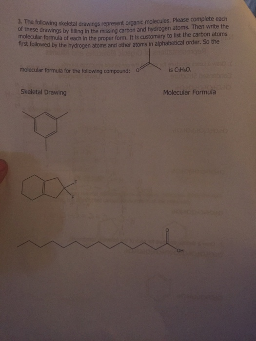 Solved 1 2. Draw A Skeletal Structure For Each Of The | Chegg.com