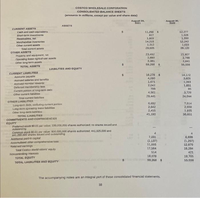 Solved Ratio For questions 26, refer to the 2021 10K for