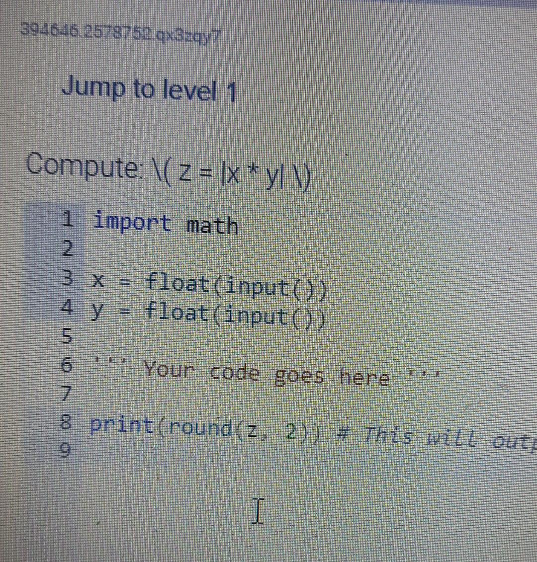 Solved 394646,2578752.qx3zqy7 Jump To Level 1 Compute: \( Z | Chegg.com