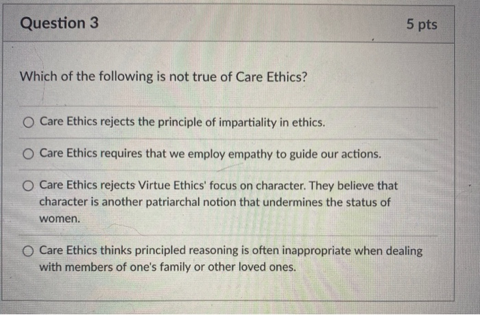 Solved Question 3 5 pts Which of the following is not true | Chegg.com