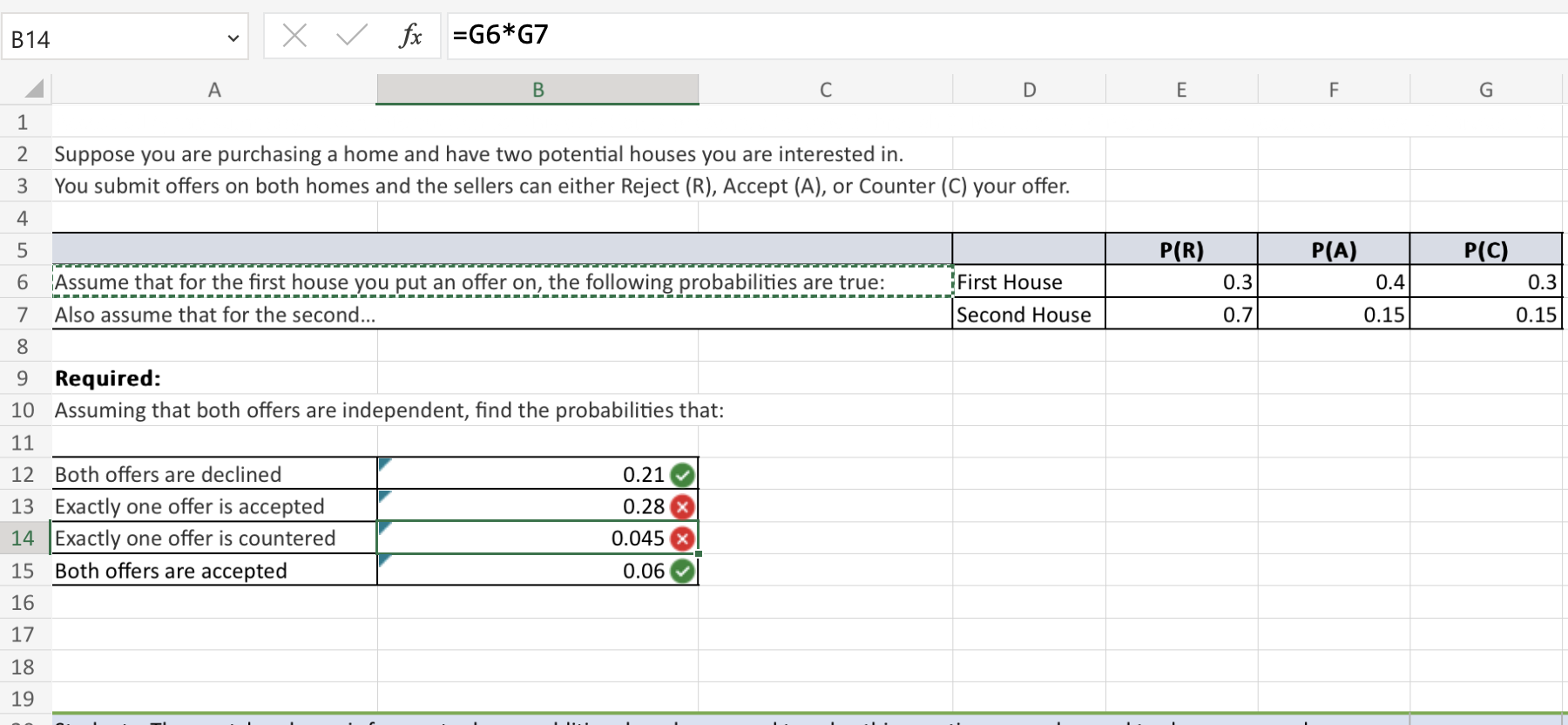 Solved Please write the excel formulas to determine the | Chegg.com