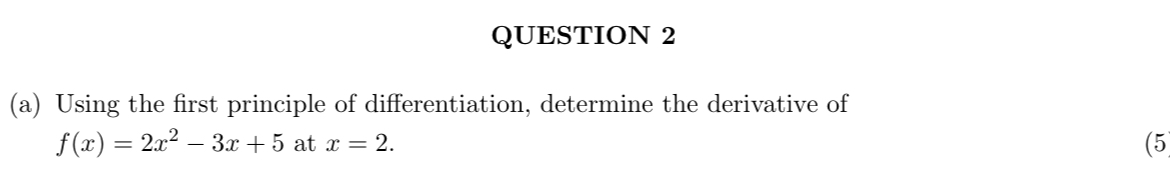 derivative of 1 x 3 using first principle