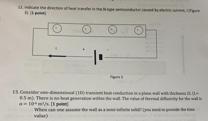 Solved 12. Indicate the direction of heat transfer in the | Chegg.com