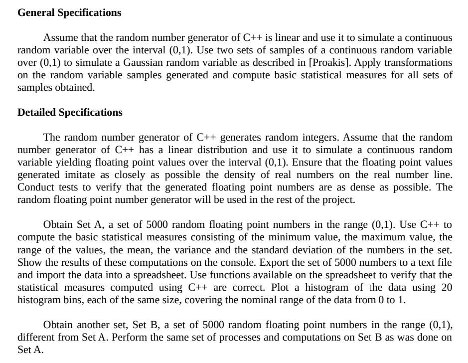Solved Please write a c++ code that follows the guidelines.