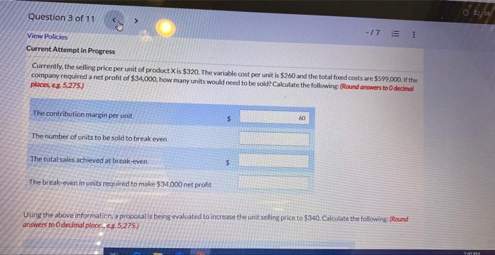 currently-the-selling-price-per-unit-of-product-x-is-320-the-variable-cost-per