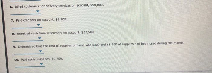 Solved Transactions The Selected Transactions Below Were Chegg