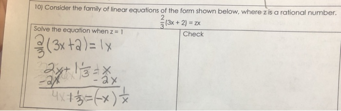 Solved 10 Consider The Family Of Linear Equations Of The Chegg Com