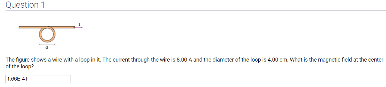 Solved The figure shows a wire with a loop in it. ﻿The | Chegg.com