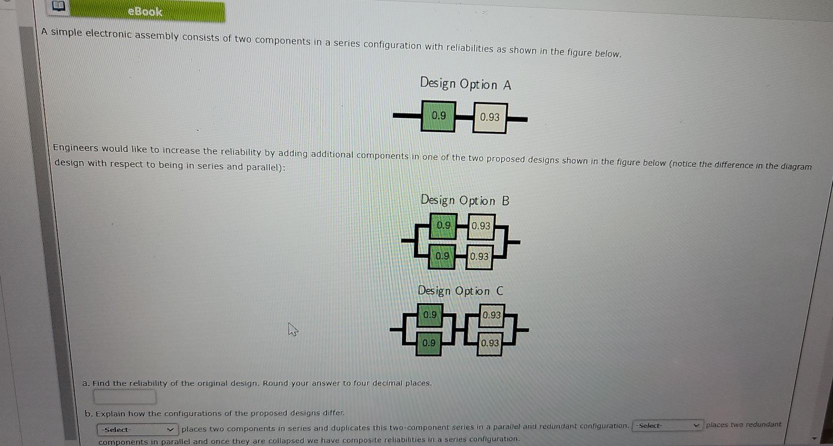 Solved eBooks A simple electronic assembly consists of two | Chegg.com