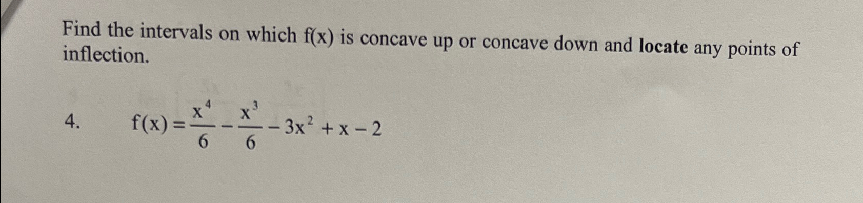 Solved Find the intervals on which f(x) ﻿is concave up or | Chegg.com