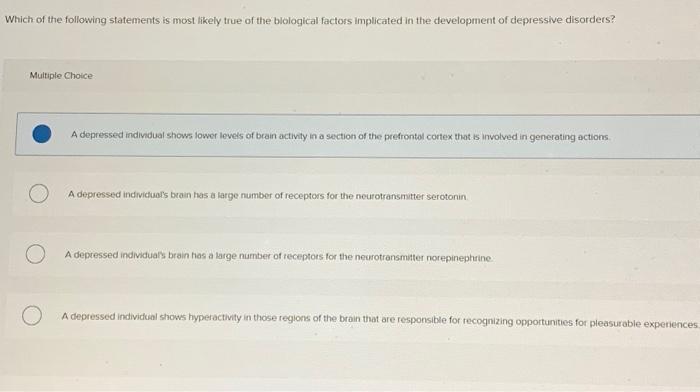 Solved Which of the following statements is most likely true | Chegg.com