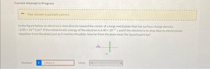Solved In the figure below an electron is shot directly | Chegg.com