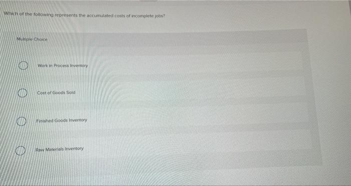 Solved Which of the following represents the accumulated | Chegg.com