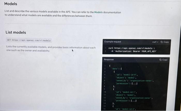 Solved Introduction You can interact with the API through | Chegg.com