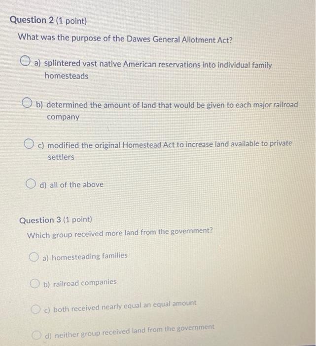 What was the purpose of the Dawes General Allotment