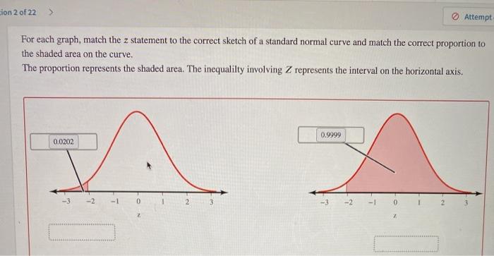 Solved cion 2 of 22 > Attempt For each graph, match the z | Chegg.com