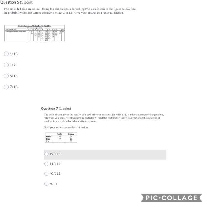 Solved Question 6 (1 point) The table shown gives the | Chegg.com