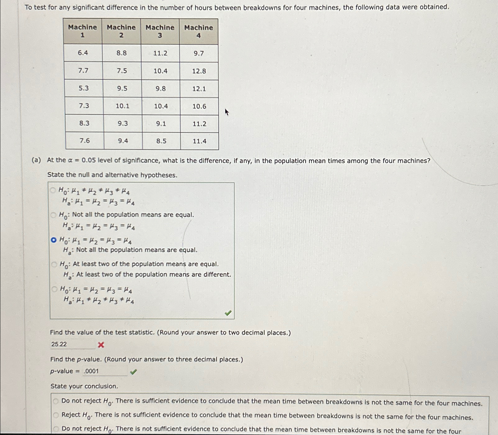 Solved To test for any significant difference in the number | Chegg.com