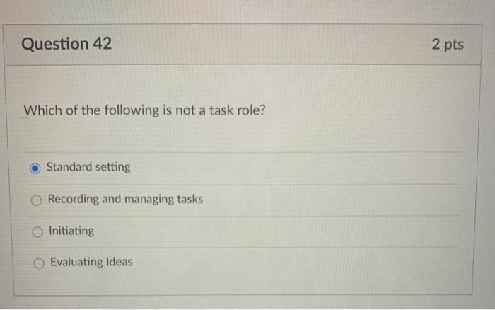 Solved Question 42 2 pts Which of the following is not a | Chegg.com