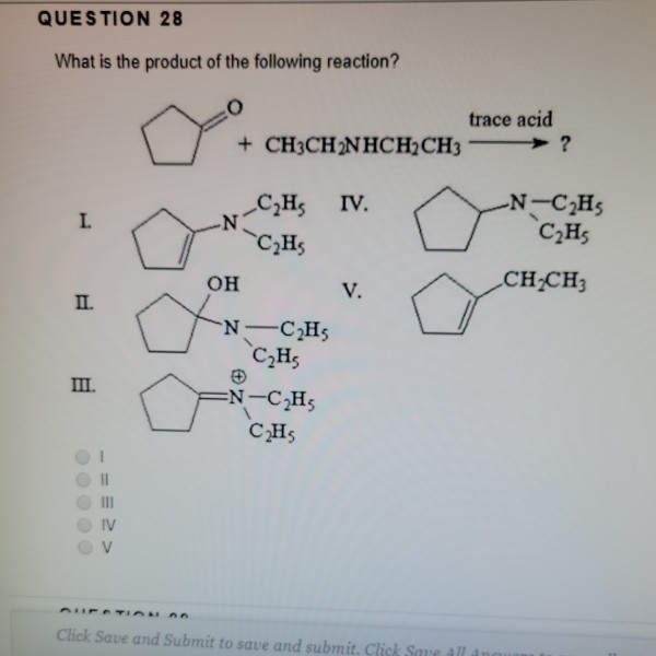 Solved Question 28 What Is The Product Of The Following Chegg Com