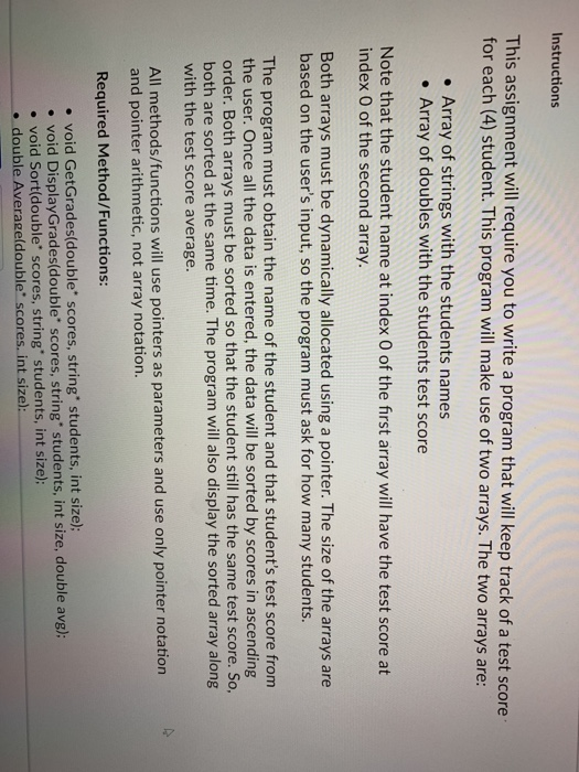 Solved Instructions This assignment will require you to | Chegg.com