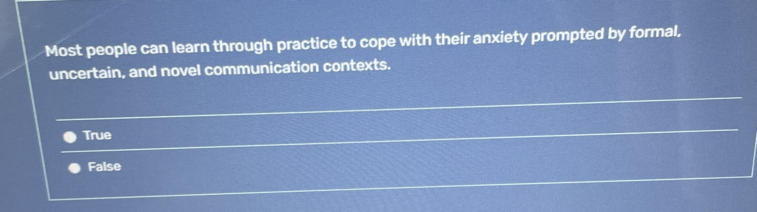 Solved Most people can learn through practice to cope with | Chegg.com