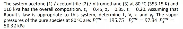 Solved The system acetone (1) / acetonitrile (2) / | Chegg.com