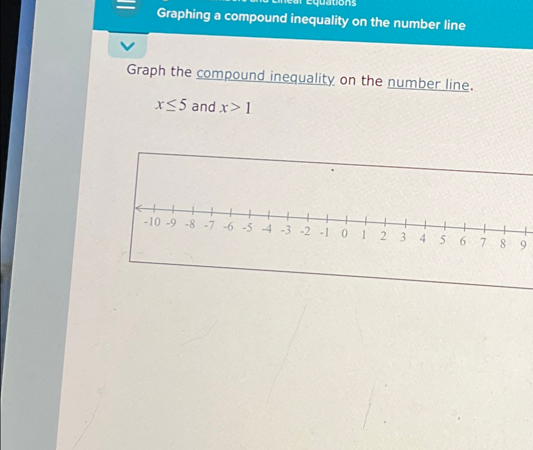 compound inequality number line generator